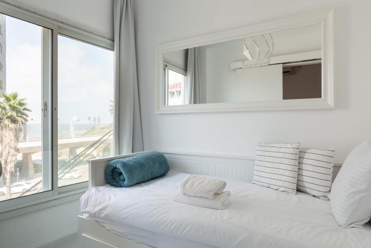Sea View 2 Bedroom Apartment With Bomb Shelter Tel Aviv Exteriér fotografie